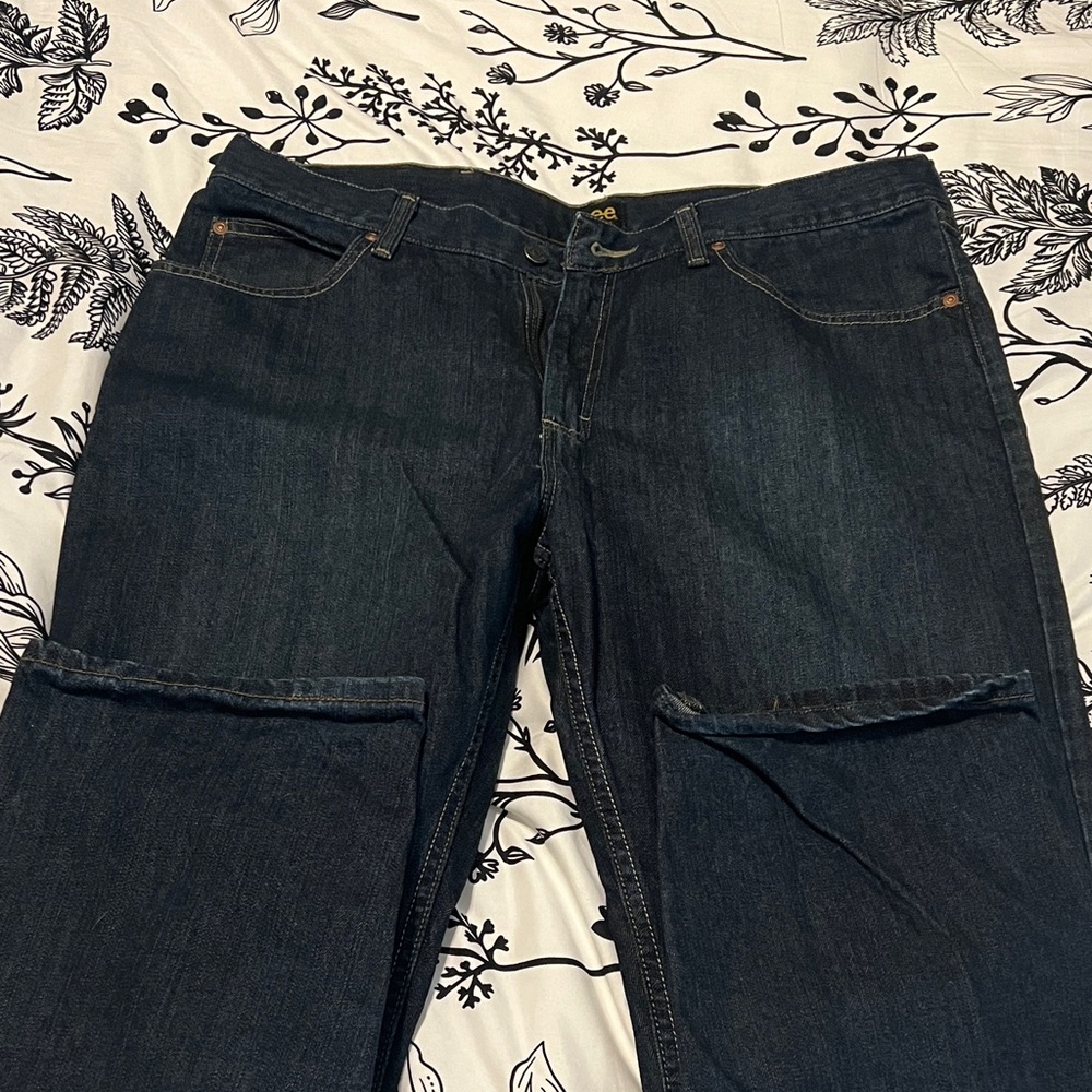 Lee Relaxed Fit Dark Blue Jeans